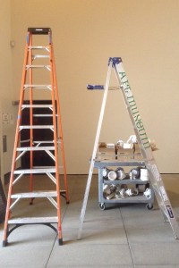 fall 2015 exhibition installation shots work in progress ladders
